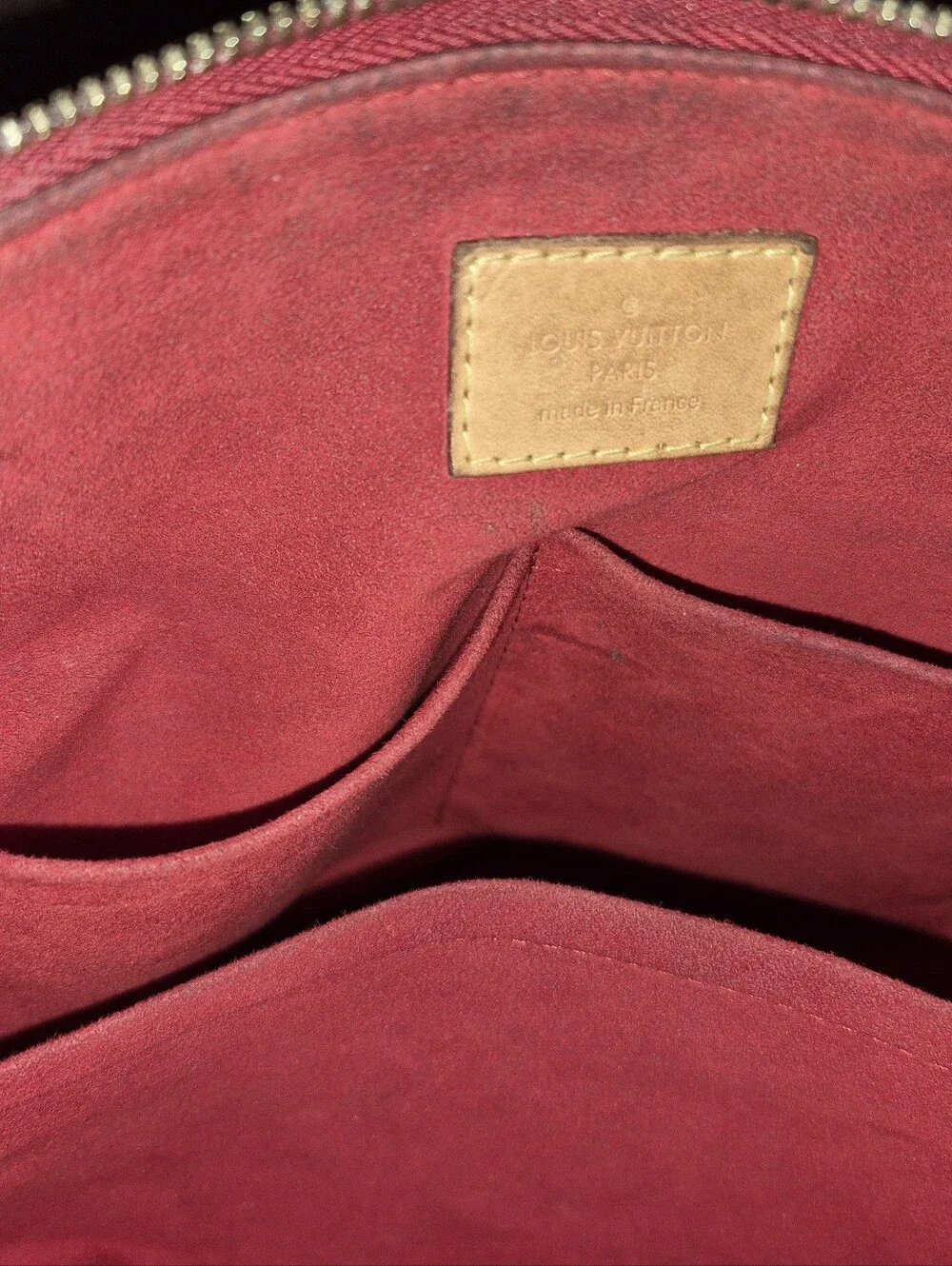 Louis Vuitton Pallas Monogram Shoulder Bag with Cerise Interior